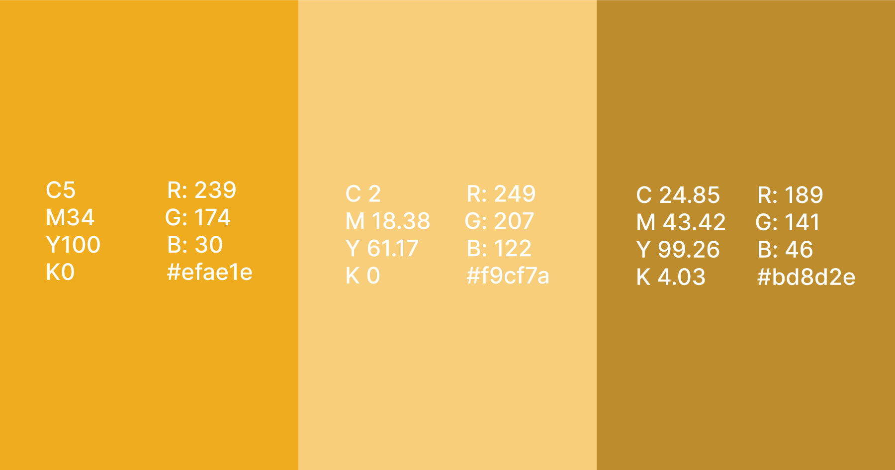 Heritage Pantone Color scheme